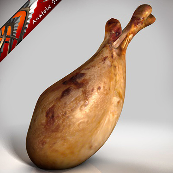 roasted turkey leg max - Turkey leg meat by CG ARTStudio
